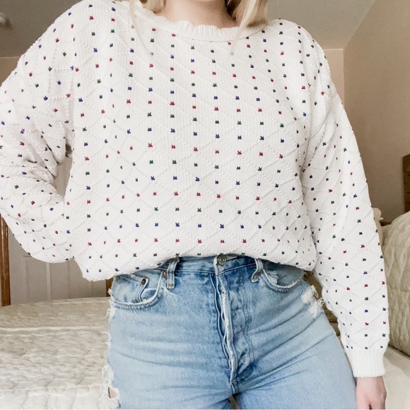 Vintage Eddie Bauer Fancy Knit Sweater - Picture 1 of 6